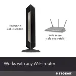 NETGEAR Nighthawk DOCSIS 3.1 Cable Modem – Black