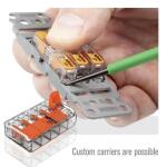 WAGO 221-415/996-010 5-Wire Lever Nuts Conductor Compact Splicing Connectors, 12-24 AWG (10-Pack) (60343607)