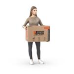 The Home Depot 21 in. L x 16 in. W x 15 in. D Tapeless Heavy Duty Medium Moving Box with Handles (LKBOX)
