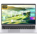 Rumtuk 17.3" FHD Laptop, Celeron N5095, 16GB RAM, 512GB SSD, Backlit KB, Fingerprint, Win 11 Pro