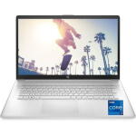 HP 17.3" Touch Laptop, i7-1255U, 16GB RAM, 1TB SSD, Backlit KB, Windows 11 Pro, Silver