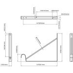 Everbilt White Heavy-Duty Shelf Bracket and Rod Support (14317)