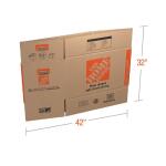 The Home Depot 27 in. L x 15 in. W x 16 in. D Heavy-Duty Large Moving Box with Handles (HDLBX)
