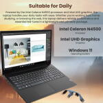 Lenovo V15 15.6" FHD Laptop, Intel Dual-Core, 8GB RAM, 128GB SSD, Windows 11 Home, Black