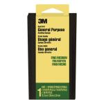 3M 2-7/8 in. x 4-7/8 in. 100, 180 Fine/Medium All-Purpose Sanding Sponge (DSFM-F-ESF-10)