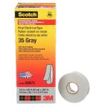3M 3/4 in. x 66 ft. Vinyl Color Coding Electrical Tape, Gray - 35-GRAY-3/4