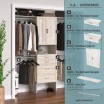 ClosetMaidStyle+ 84 in. W - 120 in. W Bleached Walnut Wood Closet System (4367)