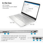 HP 15.6" FHD Laptop, i5-1135G7, 16GB RAM, 512GB SSD, Wi-Fi 6, Type-C, Silver