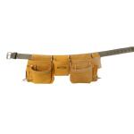 McGuire-Nicholas 11-Pocket Leather Waist Tool Belt/Contractor's Apron (1DM-428-2)