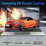 TEMLICOLO 14.1" Laptop, Celeron, 8GB RAM, 256GB SSD, 1080p, 1TB Expansion, Win11 Pro