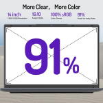 Daysky 14" Laptop, Intel Celeron 5805, 8GB RAM, 256GB SSD, 1920x1200 FHD, Wi-Fi, Bluetooth, Cam, Win 11