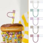 5 Pack Silicone Straw Covers for Stanley Cups, Dust Proof Caps for 40 oz Tumblers and Water Bottles