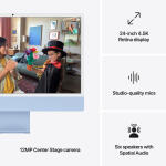 Apple 24" iMac with M4 Chip 24GB Unified RAM | 1TB SSD 10-Core GPU ( Blue )