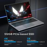 OTVOC 15.6" Laptop, Intel Celeron N5100, 16GB RAM, Windows 11