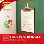Command Medium Utility Hooks, White, Damage Free Organizing, 8 Hooks and 16 Command Strips (17001-8ES)