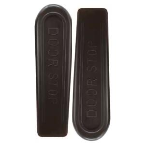 Heavy-Duty Brown Rubber Door Stop (2-Pack) by Everbilt