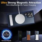 SPIDERCASE Magnetic for Samsung Galaxy S23 Ultra Case,6.8"​ - Dark Blue