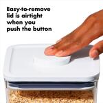 OXO Good Grips POP Container, Airtight Food Storage, Big Square Medium 4.4 Qt, Perfect for 5 lbs of Flour or Sugar