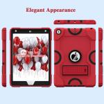 ZoneFoker Heavy Duty Rugged Shockproof Protective Cover with Kickstand for Kids Compatible with iPad 9th Generation, iPad 8th & 7th Generation, and iPad 10.2 Inch (Red)