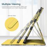 Fintie Case for iPad 10th Generation 10.9 Inch (2022), Multi-Angle Viewing Protective Stand Cover with Pencil Holder & Pocket, Auto Sleep/Wake (sunflowers)