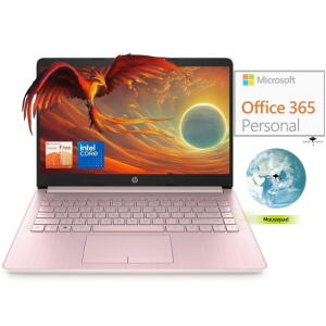 HP Slim 14", Intel, 16GB RAM, 64GB SSD, Pink