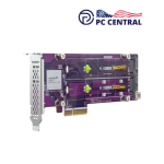 QNAP Dual M.2 22110 / 2280 PCIe Gen3 x4 NVMe SSD Expansion Card