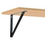 Everbilt 10.24 in. L Matte Black Steel Shelving Decorative Bracket (EH-WSTHDUS-510)