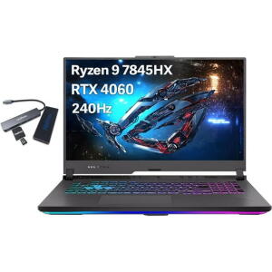 ASUS ROG Strix G17 17.3" QHD 240Hz, Ryzen 9-7845HX, RTX 4060, 16GB RAM, 1TB SSD, Win11, Gray