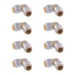 Max 1/2 in. Brass Push-to-Connect 90-Degree Elbow Fitting Pro Pack (8-Pack) # UR248J8