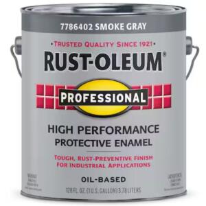 Rust-Oleum Professional - 1 gal. High Performance Protective Enamel Gloss Smoke Gray Oil-Based Interior/Exterior Paint