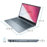 HP Pavilion 15.6" FHD Laptop, Ryzen 7-5700U, 8GB RAM, 512GB SSD, Horizon Blue, Windows 11 (15-eh1070wm)