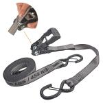 Keeper KwikFeed Ratchet Tie Down Strap 16ft. x 1.25in. 1,000lbs. with Safety Clip (2-Pack) (43571)