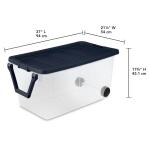 Sterilite160 Qt. Wheeled Storage Box (14674K02)