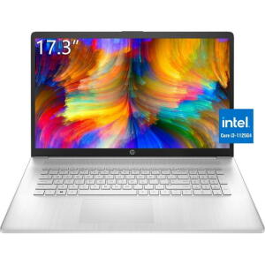 HP 17 Laptop, 17.3" HD+, i3-1125G4, 16GB RAM, 1TB SSD, UHD Graphics, Wi-Fi, HDMI, Win 11 Home S Mode