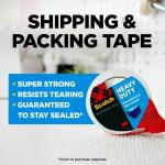 Scotch 1.88 in. x 54.6 yds. Heavy Duty Shipping Packaging Tape with Dispenser (3850-RD-DC)