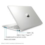 HP 15, i3-1005G1, 4GB RAM, 128GB SSD, Natural Silver (15-dy1024wm)