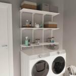 Everbilt 72 in. W x 12 in. D White Laminate Solid Wall Shelf (DS-SHF7212-WHT)