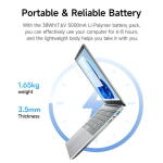 Jumper 15.6" Windows 11 Laptop, Intel Celeron 5205U, 4GB RAM, 128GB Storage