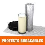 Pratt Retail Specialties 12 in. x 200 ft. Clear Bubble Cushion (12X200HEMIBUB)