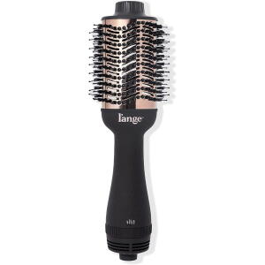 Black - L'ange Hair Le Volume 2-in-1 Titanium Blow Dryer Brush Blush Hot Air Brush with Oval Barrel