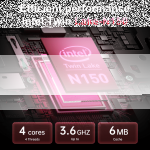 NIPOGI AX18 18.5" FHD Laptop, Intel Alder Lake N150, 16GB RAM, 512GB SSD, Windows 11 Pro