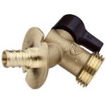 Apollo 1/2 in. Brass PEX-B Barb x 3/4 in. Garden Hose Thread Quarter-Turn Sillcock (APXSCV1234)