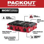 (48-22-8424Milwaukee PACKOUT 22 in. Medium Red Tool Box with 75 lbs. Weight Capacity )