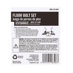 Everbilt 1/4 in. x 3-1/2 in. Snap-Off Design Toilet Bowl-To-Floor Bolt Set (1000055104)