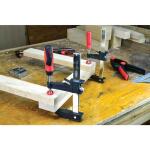 BESSEY 24 in. Clutch Style Capacity Bar Clamp with Wood Handle and Throat Depth 2-1/2 in.