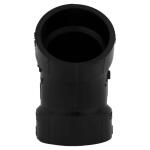 Charlotte Pipe 3 in. ABS DWV 45-Degree Hub x Hub Elbow Fitting (ABS003211000HD)