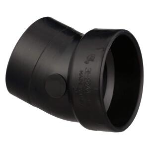 Charlotte Pipe 1-1/2 in. ABS DWV 22-1/2-Degree Hub x Spigot Elbow Fitting (ABS003260600HD)