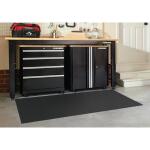 Husky HUSKY Garage Flooring Roll Black with Diamond Plate texture PVC 36 in. x 64 in. x 0.11 in. 1-PK (16 sq. ft.) (42448HDRU)