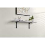 Everbilt 10 in. Black Deco L Steel Bracket (46431PKLHD)