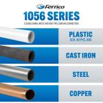 Fernco 2 in. x 1-1/2 in. DWV Flexible PVC Coupling (P1056-215)